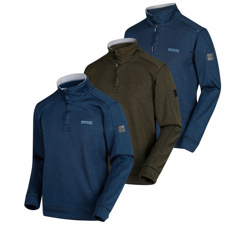 Regatta Mens Lardner Long Sleeved Fleece Pullover Jumper Sweater Sleeve - Just £17.99! Shop now at Warwickshire Clothing. 