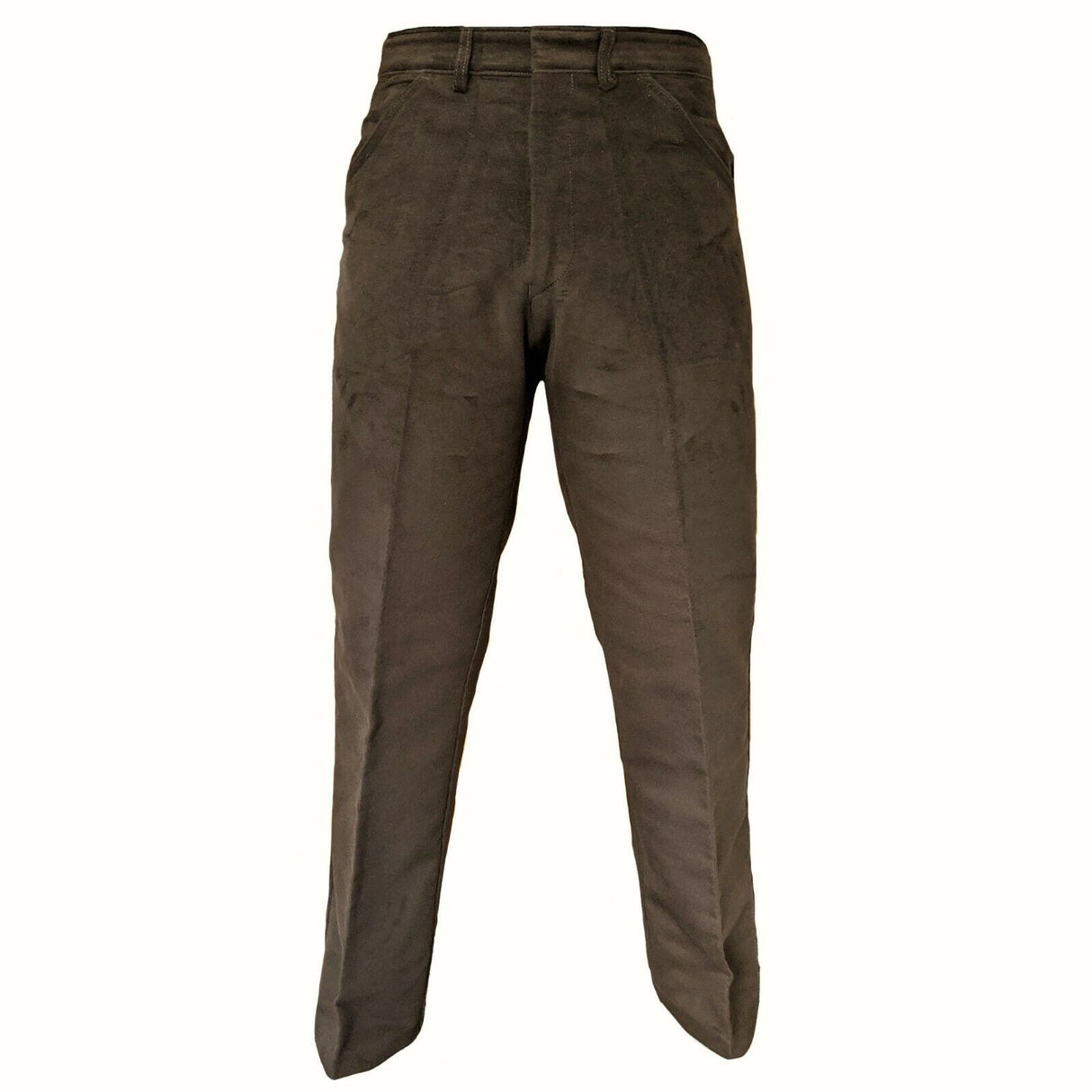 Heavyweight Cotton Trousers - Brown