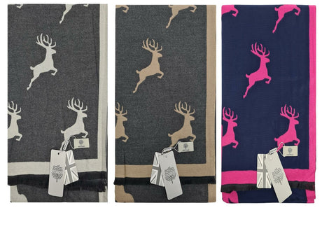 Hazy Blue New Heritage Collection Women's Scarves  - STAG - Just £13.99! Shop now at Warwickshire Clothing. 