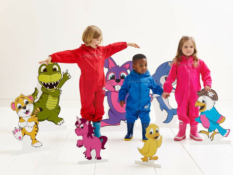 Regatta Puddle IV Boys and Girls Waterproof All In One Rain Suit - Premium clothing from Regatta - Just $14.99! Shop now at Warwickshire Clothing
