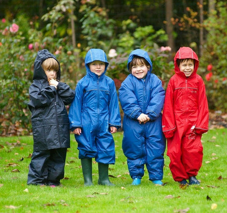 Regatta Kids Splosh Waterproof Padded All In One Rain Suit - Just £21.99! Shop now at Warwickshire Clothing. 