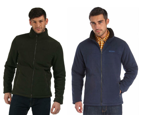 Regatta Mens Fleece Grove Full Zip Heavyweight Fur Lined Fleece Jacket 2 Pockets - Just £32.99! Shop now at Warwickshire Clothing. 
