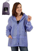 Womens Ladies Nylon Water Resistant Packaway Rain Coat Jacket Foldable Packable - Just £5.95! Shop now at Warwickshire Clothing. 