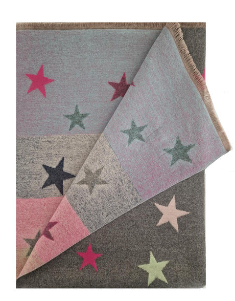 Hazy Blue Womens Pashmina Feel Scarf - Star - Just £13.99! Shop now at Warwickshire Clothing. 