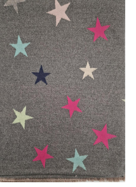 Hazy Blue Womens Pashmina Feel Scarf - Star - Just £13.99! Shop now at Warwickshire Clothing. 