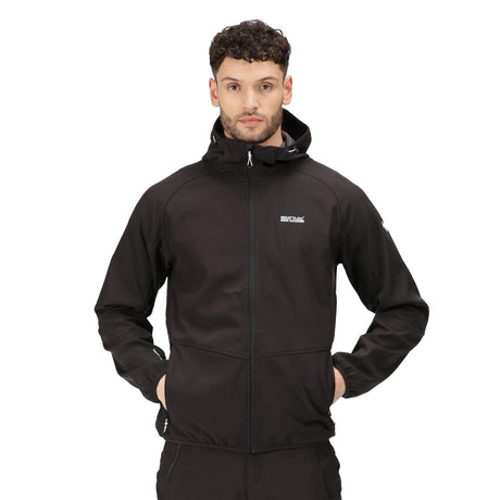 Regatta Mens Arec III Outdoor Hooded Softshell Jacket - Just £29.99! Shop now at Warwickshire Clothing. 