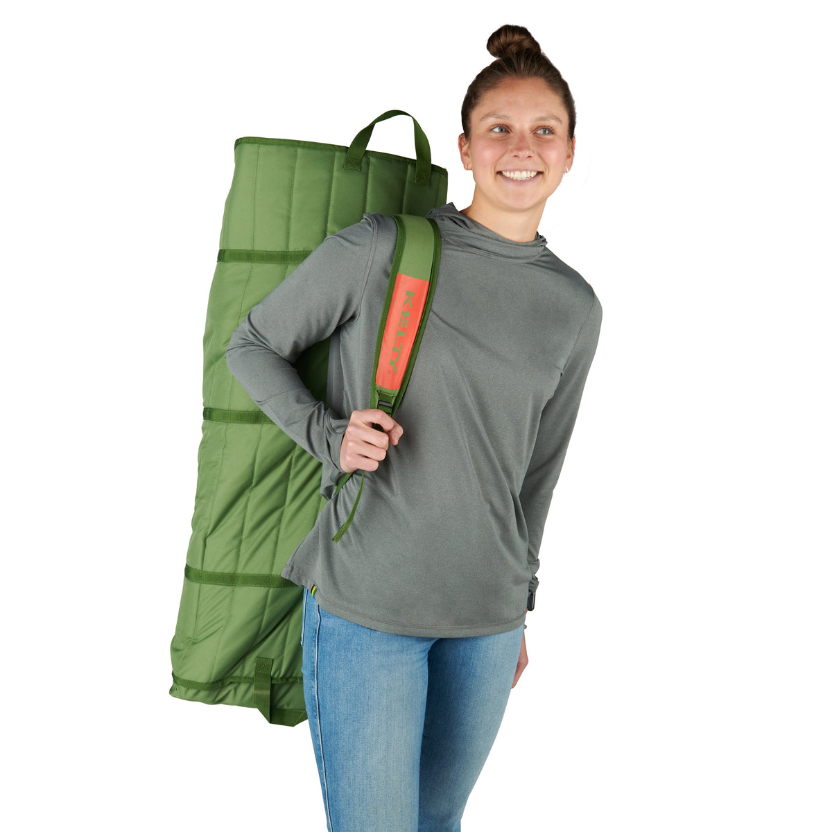 Kelty Three Seater Lowdown Couch - Dill/Duffle