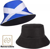 Scottish Adults Bucket Hat | Scottish Flag Reversible