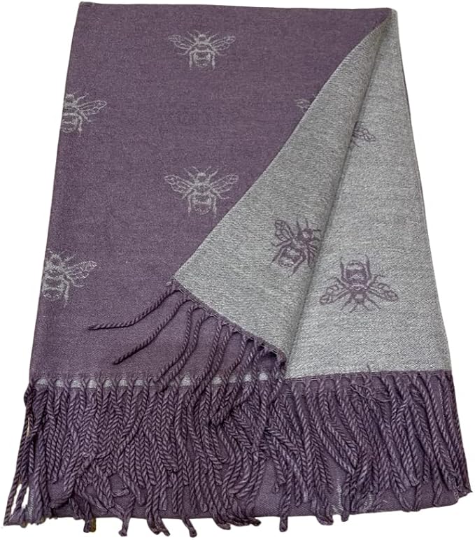 House of Tweed Cashmere Blend Reversible Scarf - Bee - Just £14.99! Shop now at Warwickshire Clothing. 