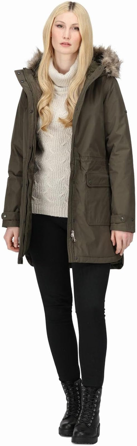 Regatta Women's Sabinka Fur Trim Parka Jacket - Just £44.99! Shop now at Warwickshire Clothing. 