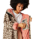 Regatta Adult's Waterproof Changing Robe | Leopart Print