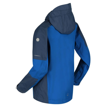 Regatta Kids Calderdale II Waterproof Hooded Zip Pocket Jacket - Just £24.99! Shop now at Warwickshire Clothing. 