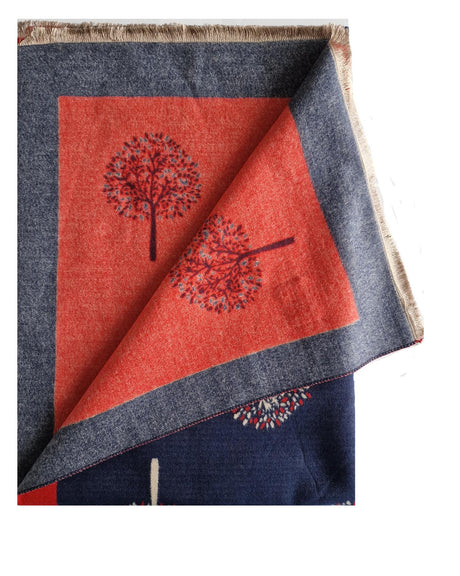 Hazy Blue Tree Of Life Scarfs - Just £13.99! Shop now at Warwickshire Clothing. 