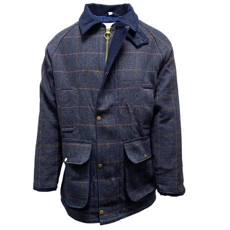 Hazy Blue Mens Derby Tweed Waterproof Jacket - Just £89.99! Shop now at Warwickshire Clothing. 