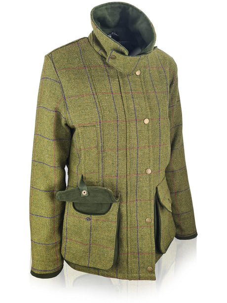 Hazy Blue Womens Quilted Derby Tweed Shooting Jacket - Just £84.99! Shop now at Warwickshire Clothing. 