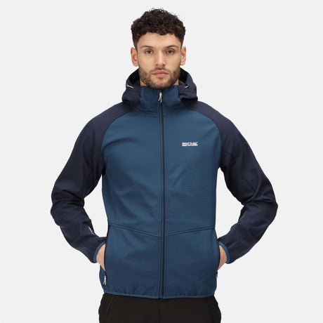 Regatta Mens Arec III Outdoor Hooded Softshell Jacket - Just £29.99! Shop now at Warwickshire Clothing. 