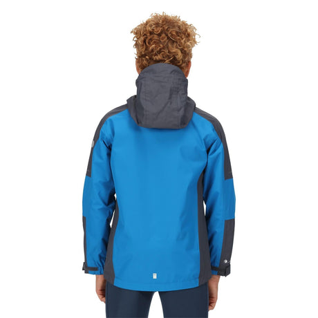 Regatta Kids Calderdale II Waterproof Hooded Zip Pocket Jacket - Just £24.99! Shop now at Warwickshire Clothing. 