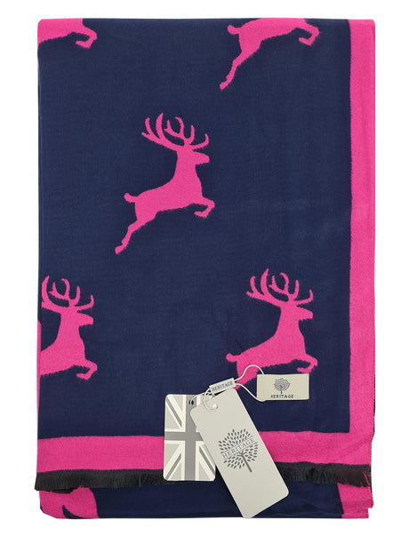 Hazy Blue New Heritage Collection Women's Scarves  - STAG - Just £13.99! Shop now at Warwickshire Clothing. 