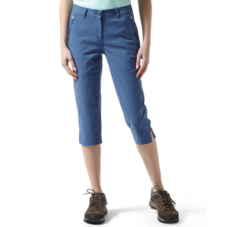 Craghoppers Womens Kiwi Pro Full Stretch 3/4 Crops  Capri Light Summer Trousers - Just £31.99! Shop now at Warwickshire Clothing. 