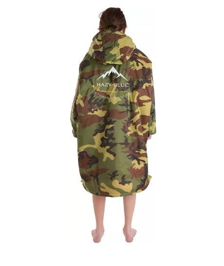 Hazy Blue Unisex Waterproof Camo Edition All Weather Changing Robe - Just £74.99! Shop now at Warwickshire Clothing. 