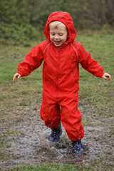 Fort Splashaway Coverall Kids Waterproof Suit Red