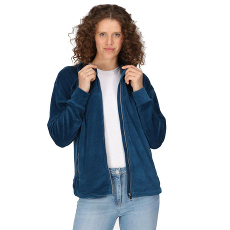 Regatta Womens Jessalyn Full Zip Velour Fleece Jacket - Just £19.99! Shop now at Warwickshire Clothing. 