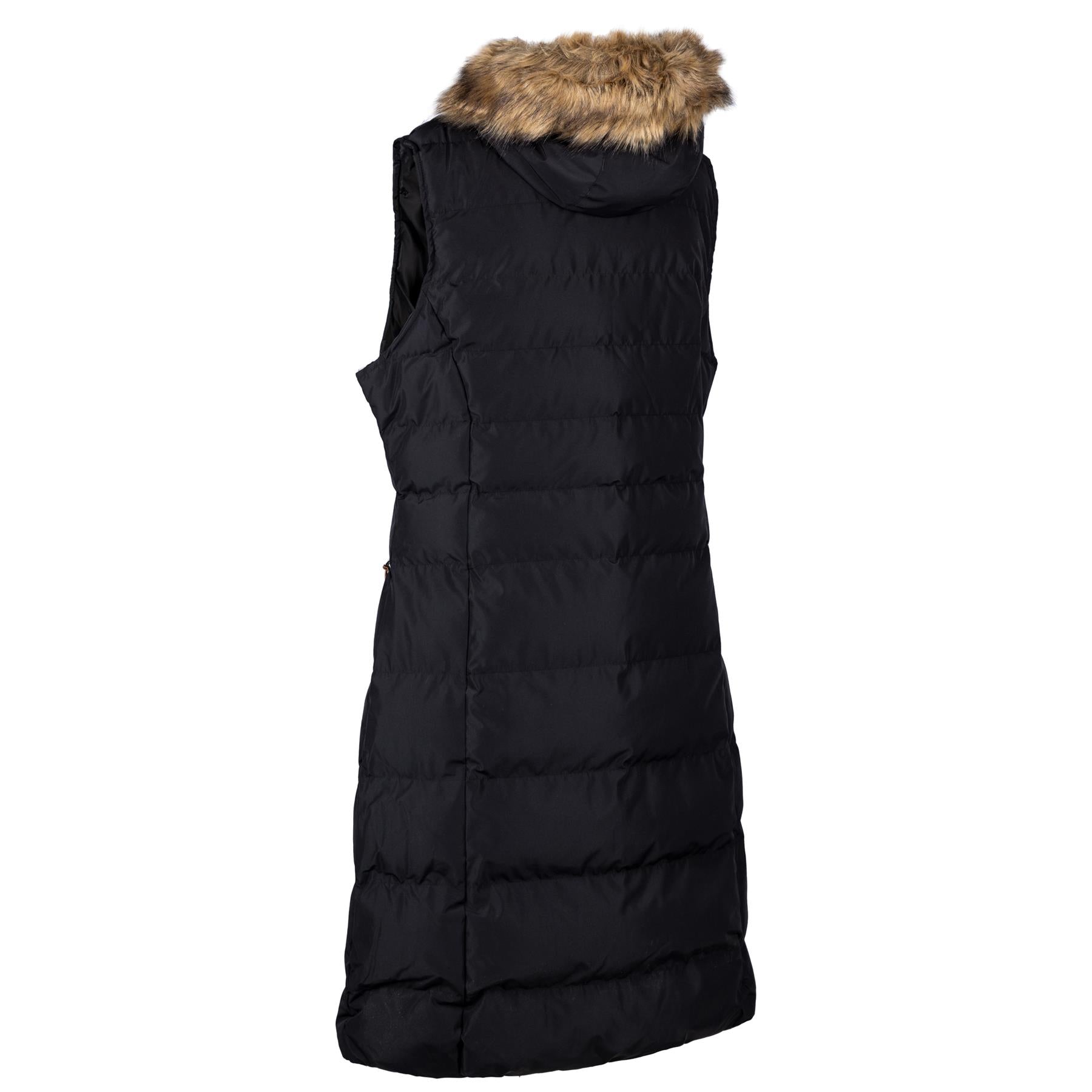 Long black cheap sleeveless gilet