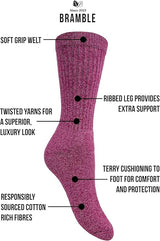 Bramble - Ladies All Terrain Socks with Biome Linseed | 3 Pairs - Just $9.99! Shop now at Warwickshire Clothing. Free Dellivery.