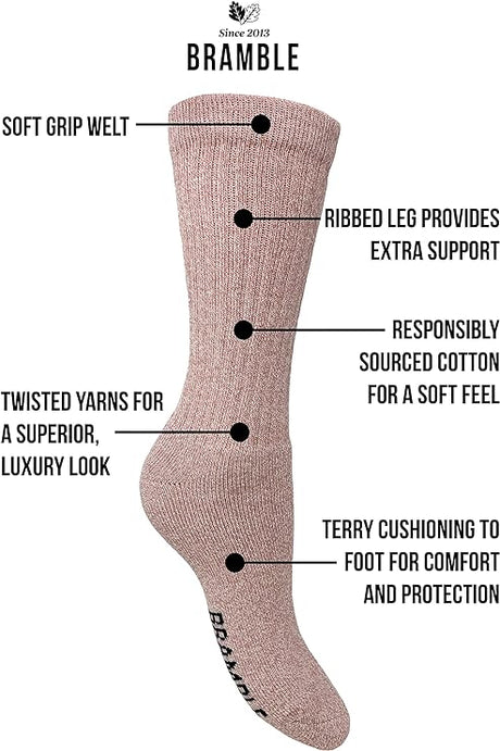 Bramble - Ladies All Terrain Socks with Biome Linseed | 3 Pairs - Premium clothing from Bramble - Just $9.99! Shop now at Warwickshire Clothing