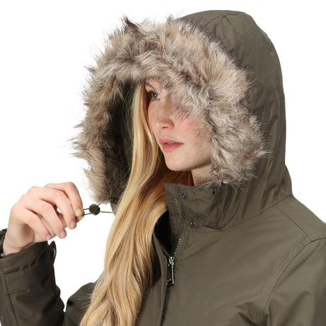 Regatta Womens Sabinka Fur Trim Waterproof Insulated Parka Coat - Just £39.99! Shop now at Warwickshire Clothing. 