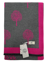 Heritage Scarf Pashmina Tree Of Life Luxury Ladies Womens Navy Grey Pink - Premium clothing from Heritage - Just $12.99! Shop now at Warwickshire Clothing