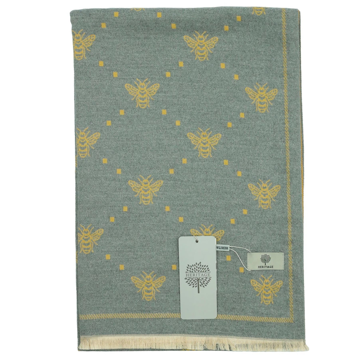 Heritage Warm Cashmere Pashmina Soft Feel Scarves - Bee with Dots - Premium clothing from Heritage - Just $14.99! Shop now at Warwickshire Clothing