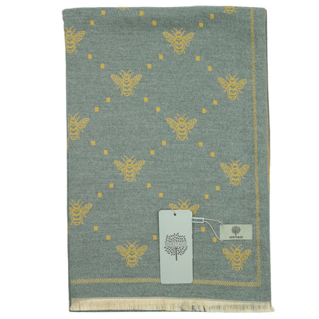 Heritage Warm Cashmere Pashmina Soft Feel Scarves - Bee with Dots - Just £13.99! Shop now at Warwickshire Clothing. 