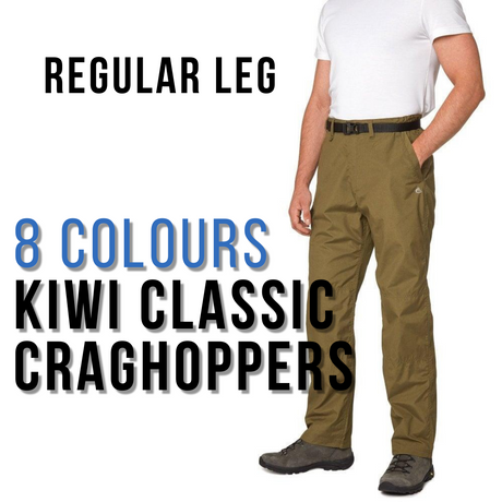Craghoppers Mens Kiwi Classic Trousers Regular Leg - Premium clothing from Craghoppers - Just $34.99! Shop now at Warwickshire Clothing