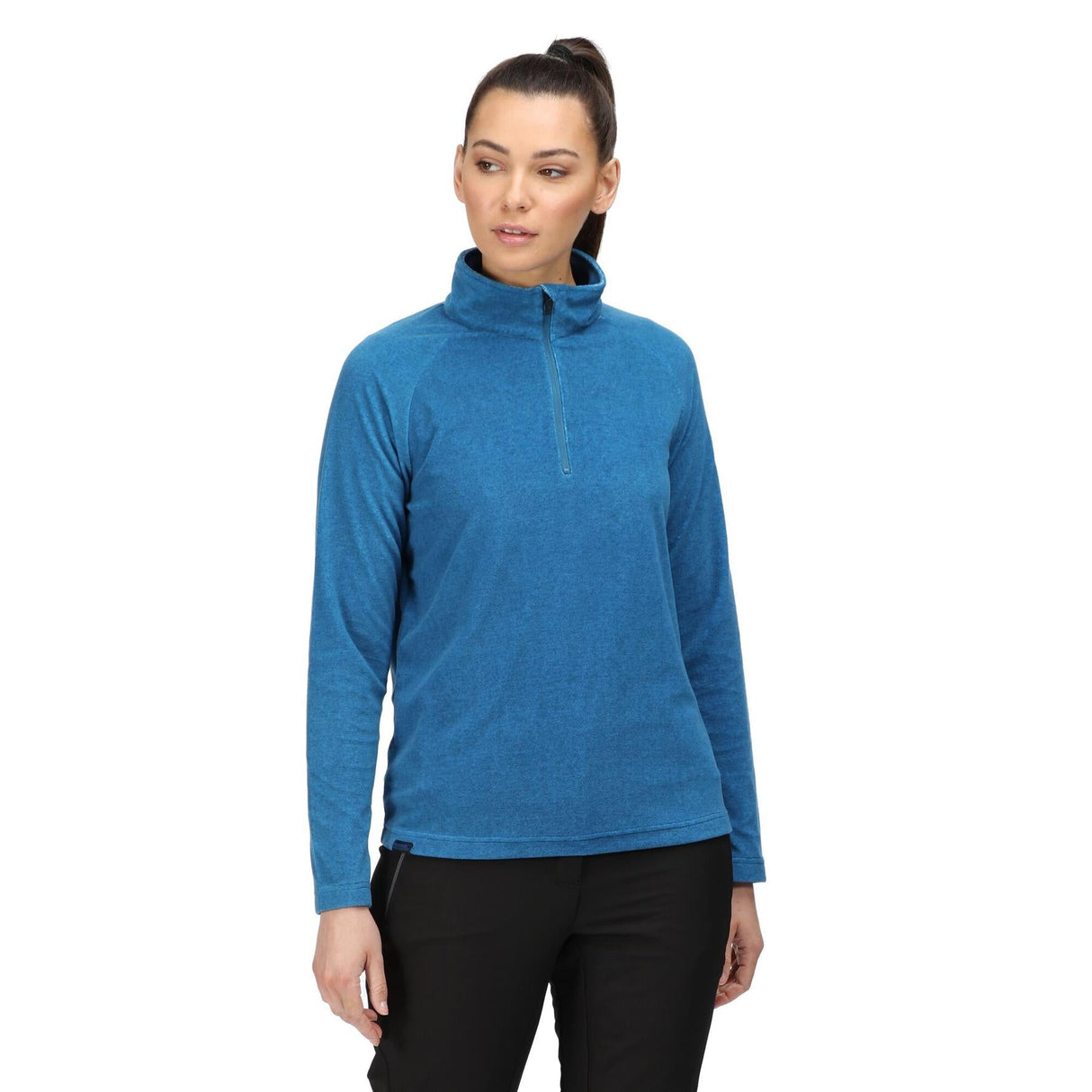 Regatta Womens Pimlo Half Zip Velour Fleece Sweater Pullover Jumper - Premium clothing from Regatta - Just $14.49! Shop now at Warwickshire Clothing