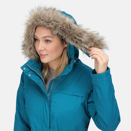 Regatta Womens Serleena II Waterproof Insulated Fur Trim Hooded Parka Jacket - Just £39.99! Shop now at Warwickshire Clothing. 