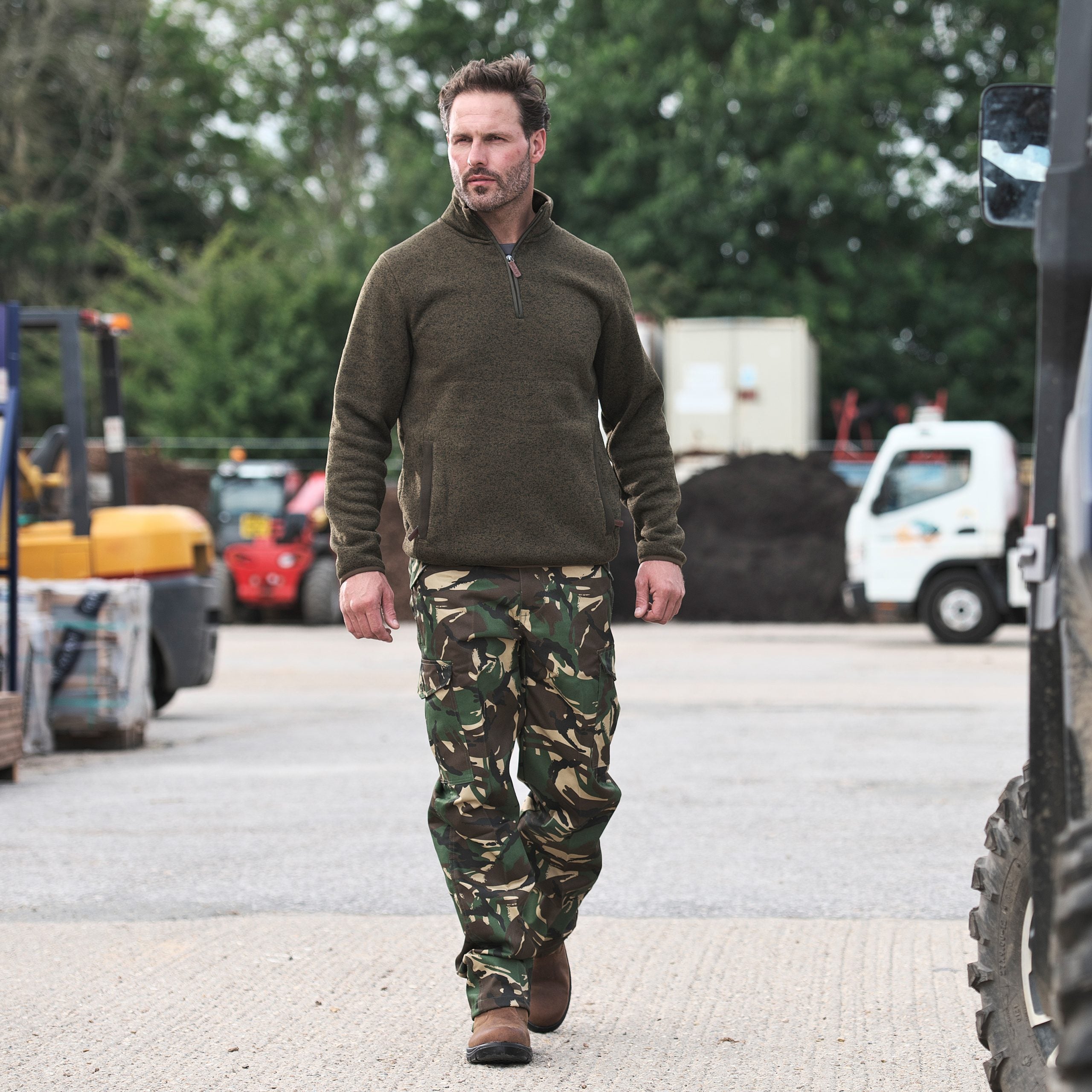 Combat camouflage fashion trousers