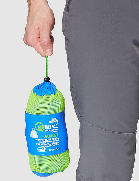 Trespass Qikpac Waterproof Unisex Jacket - Just £24.99! Shop now at Warwickshire Clothing. 