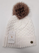 House of Tweed Luxury Plaited Ladies Bobble Pom Pom Beanie Hats - Just £12.99! Shop now at Warwickshire Clothing. 