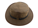 Hazy Blue Unisex Leather Fedora-Style Formal Hat - Tamworth - Just £34.99! Shop now at Warwickshire Clothing. 