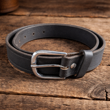 Hazy Blue Plain Leather Belt - Durable & Classic Everyday Style