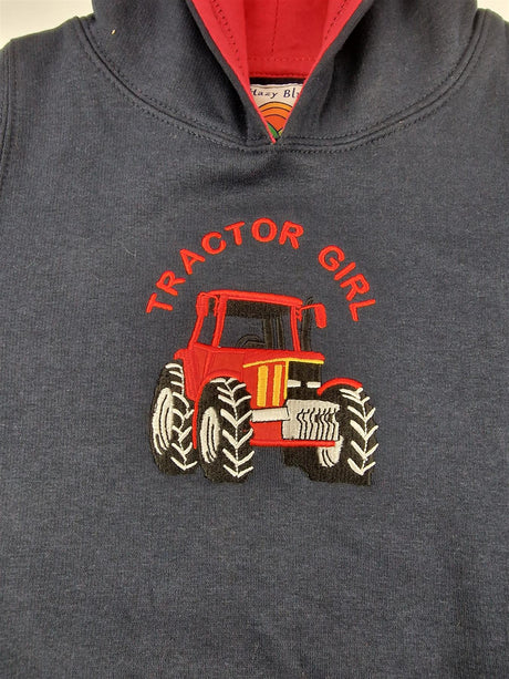 Hazy Blue Roxy Tractor Girl Hoodies - Just £12.99! Shop now at Warwickshire Clothing. 