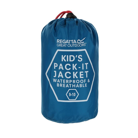 Regatta Kids Pack it Jacket III Lightweight Waterproof Packaway Jacket - Just £14.99! Shop now at Warwickshire Clothing. 