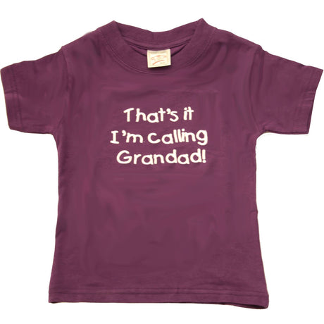 Hazy Blue Kids Thats It I'm Calling Grandad, Grandma & Nanny T-Shirts - Just £5.49! Shop now at Warwickshire Clothing. 