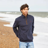 Men's Brancaster 1/4 Zip Top Smokey Olive
