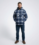 Hazy Blue Logan Fleece Lined Lumberjack Shirt Jacket