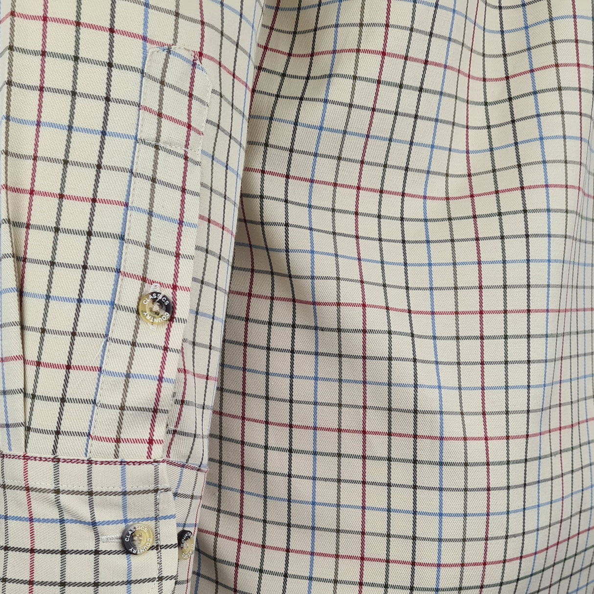 Country Classics Mens Long Sleeve Check Shirt - Burghley Red