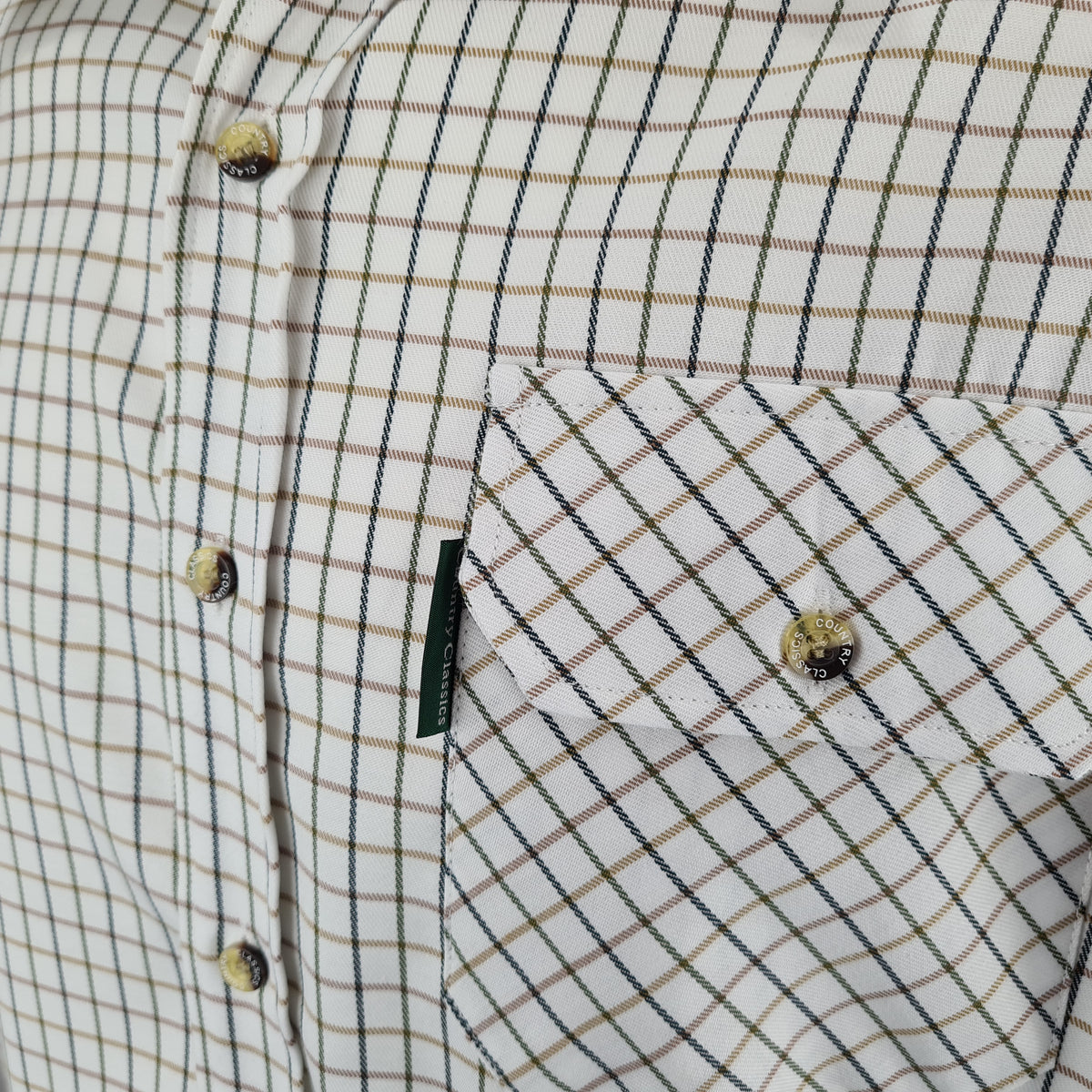 Country Classics Mens Short Sleeve Check Shirt - Tattersall