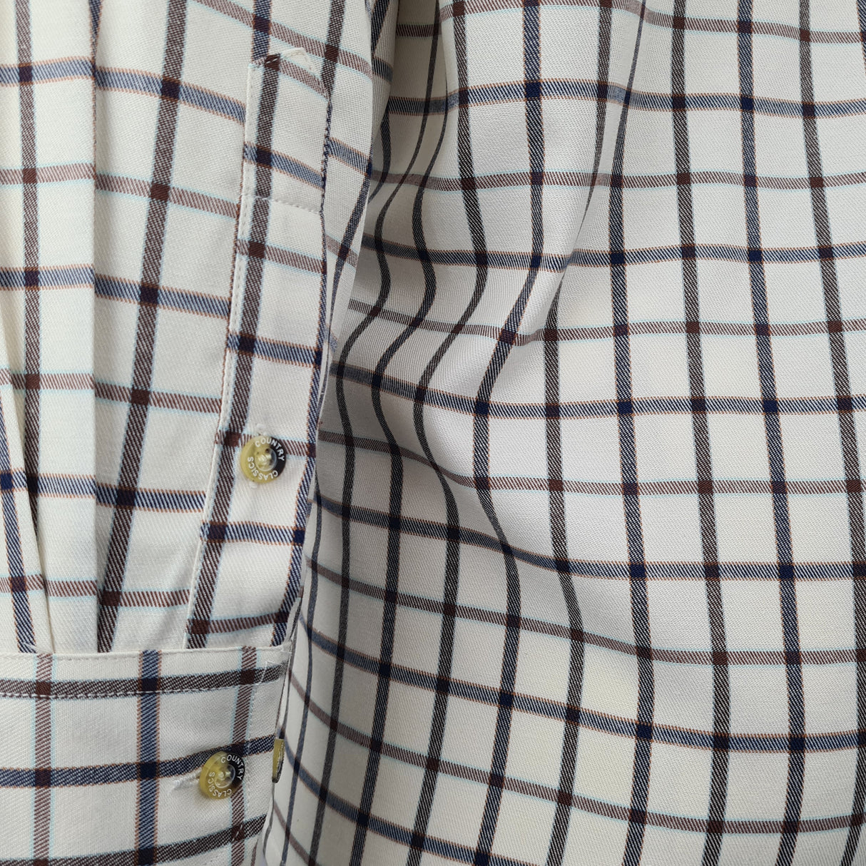 Country Classics Mens Long Sleeve Check Shirt - Warwick Brown