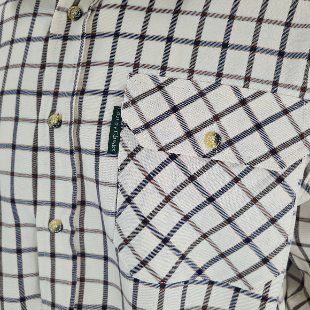 Country Classics Mens Long Sleeve Check Shirt - Warwick Brown